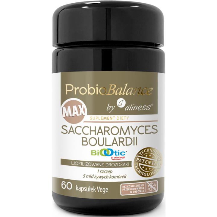ProbioBalance Saccharomyces Boulardii MAX 60c, Aliness – probiotyk drożdżowy!