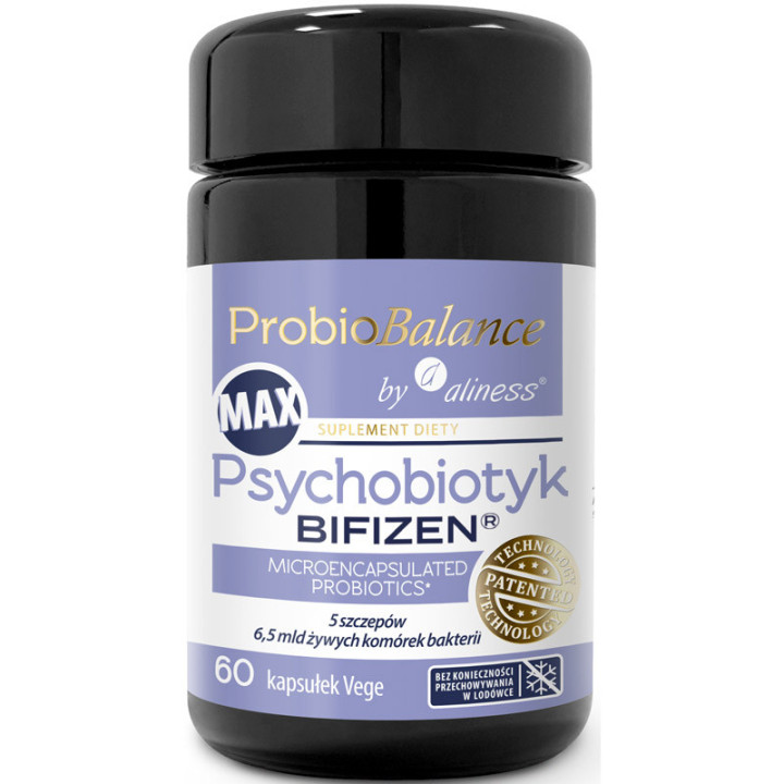ProbioBalance Psychobiotyk Bifizen MAX 60c, Aliness – wspiera oś jelita–mózg!