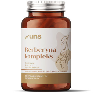 Berberyna Kompleks 60 kapsułek, UNS – kompleksowe wsparcie metabolizmu!