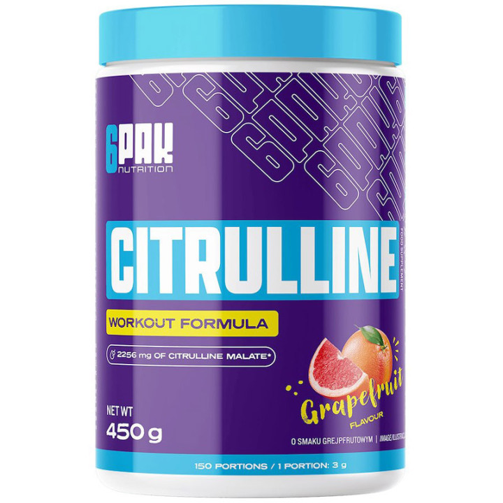 Citrulline 450g, 6PAK Nutrition – maksymalna pompa mięśniowa!