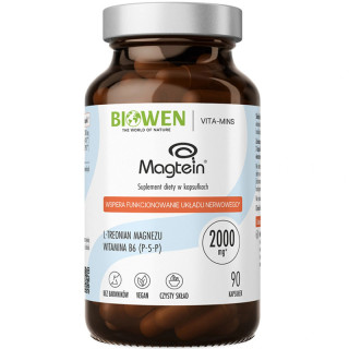 Magtein 90 kapsułek, Biowen – treonian magnezu dla wsparcia mózgu!