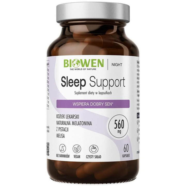 Sleep Support 60 kapsułek, Biowen – formuła wspierająca sen!