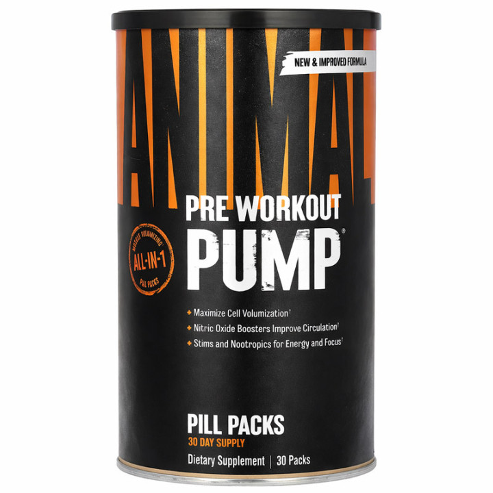 Animal Pre Workout Pump 30sasz, Universal - maksymalna pompa mięśniowa!