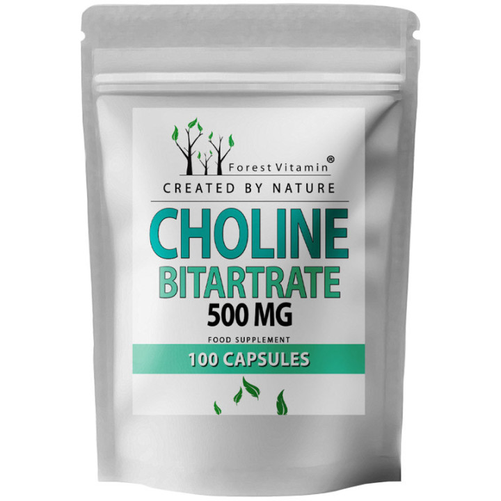 Choline Bitartrate 500mg 100c, Forest Vitamin – wsparcie dla mózgu!