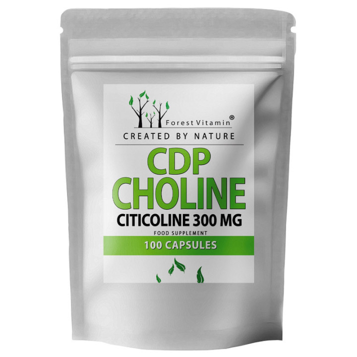 CDP Choline 300mg 100 kapsułek, Forest Vitamin – dla układu nerwowego!