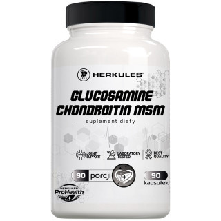 Glucosamine Chondroitin MSM 90 kapsułek, Herkules - ochrona stawów!
