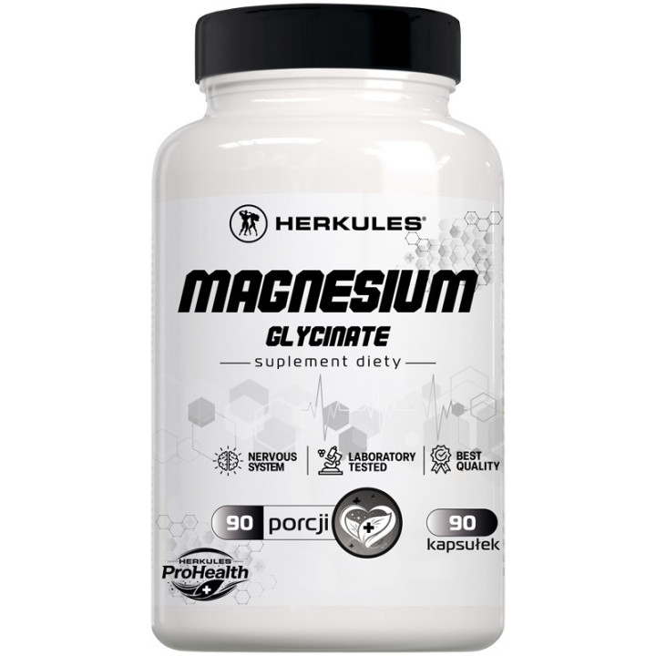 Magnesium Glycinate 90 kapsułek, Herkules – wsparcie mięśni i regeneracji!