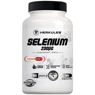 Selenium 200µg 90 kapsułek, Herkules – wsparcie odporności, tarczycy!