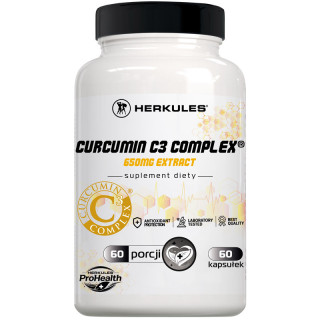 Curcumin C3 Complex 650mg Extract 60caps, Herkules – doskonały produkt