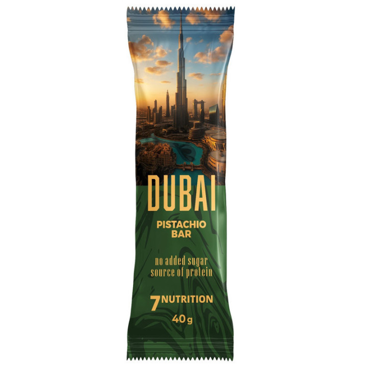 Bar Dubai 40g, 7Nutrition – wyjątkowa przekąska łącząca smak, sytość!