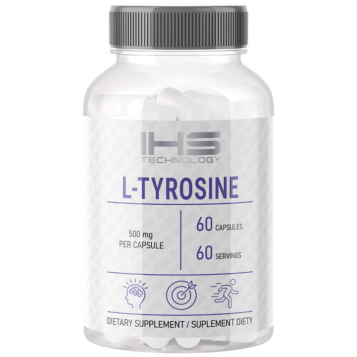 L-Tyrosine 60 kapsułek, IHS – czysta moc dla umysłu i organizmu!