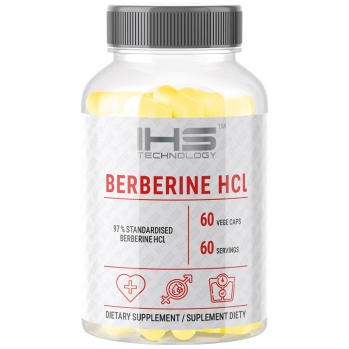 Berberine HCL 60 kapsułek, IHS - wsparcie metabolizmu, poziomu cukru!