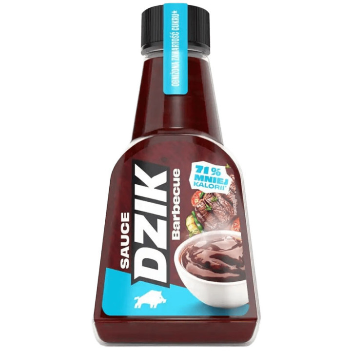 Dzik Zero Sauce Barbecue 430g, WKDZIK - idealny sos do fit kuchni!