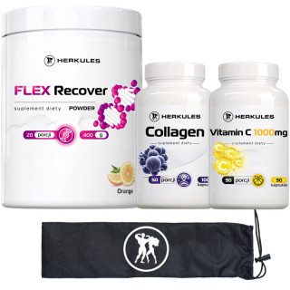 HERKULES RECOVERY & MOBILITY – Regeneracja, Stawy, Kolagen i Mobilność | Flex Recover + Wit. C + Mini Bands