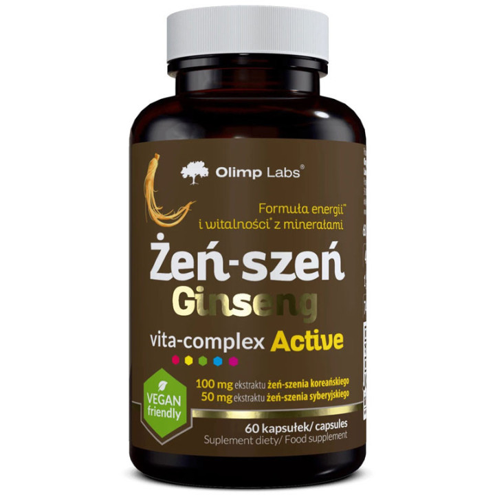 Żeń-Szeń Ginseng Vita-Complex Active 6caps, Olimp - wspiera energię, odporność!