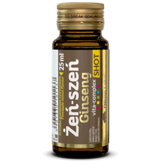 Żeń-Szeń Vita-Complex Shot Ampułka Szklana 25ml, Olimp - wspieraja energię, koncentrację!