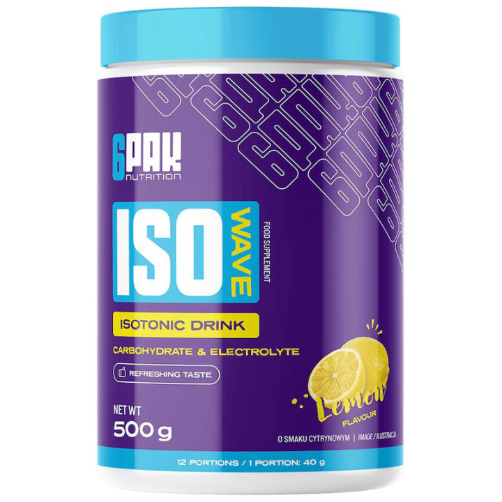 Iso Wave 500g, 6PAK Nutrition - izotoniczny koncentrat wspierający nawodnienie!