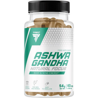 Ashwagandha Natural Focus 60 kapsułek, Trec - naturalne wsparcie koncentracji!