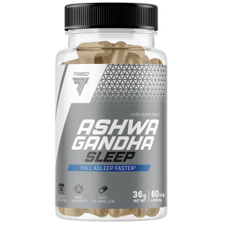 Ashwagandha Sleep 60 kapsułek, Trec - kompleksowe wsparcie wyciszenia!