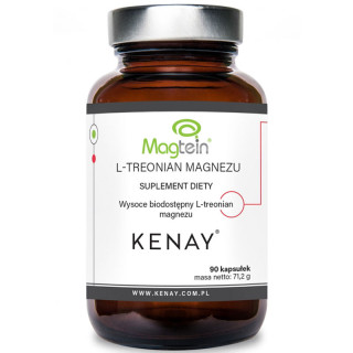 L-Treonian Magnezu Magtein 90 kapsułek, Kenay - zaawansowane wsparcie mózgu!