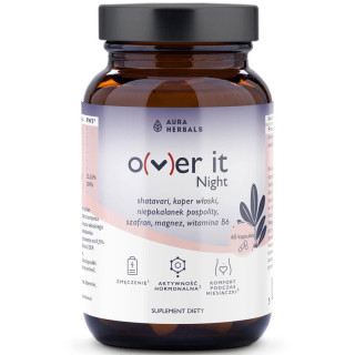 Over It Night 60 kapsułek, Aura Herbals - kompleksowe wsparcie kobiecej równowagi!
