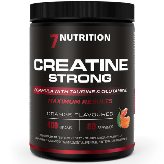 Creatine Strong 400g, 7Nutrition - zaawansowane połączenie kreatyny, tauryny i glutaminy!