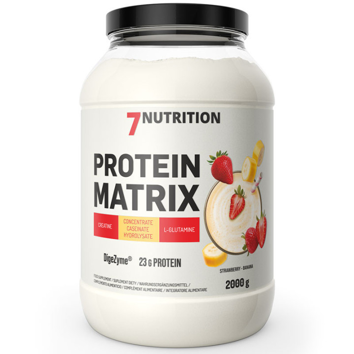Protein Matrix 2000g, 7Nutrition - odżywka białkowa z kreatyną, glutaminą i enzymami trawiennymi!