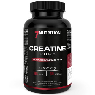 Creatine Pure 180 kapsułek, 7Nutrition - wsparcie siły, wydolności i rozwoju masy mięśniowej!