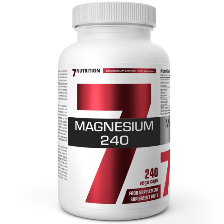 Magnesium 240 240 kapsułek, 7Nutrition – wsparcie mięśni, układu nerwowego!