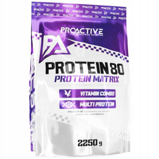 Protein 80 2250g, ProActive - wysokobiałkowa odżywka proteinowa!