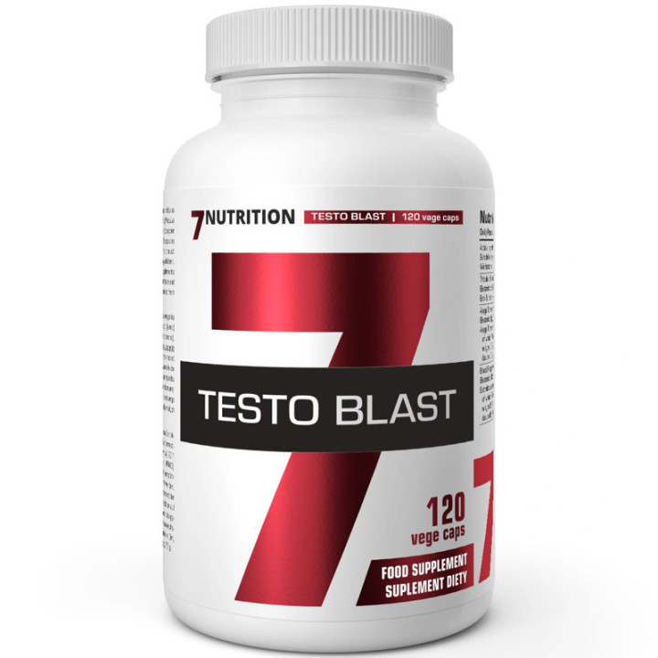 Testo Blast 120 kapsułek, 7Nutrition - wsparcie siły, wytrzymałości, libido!