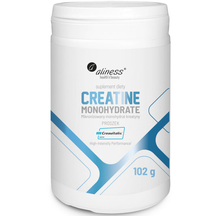 Creatine Monohydrate Creavitalis® 102g, Aliness - wsparcie siły, mocy, wydolności!