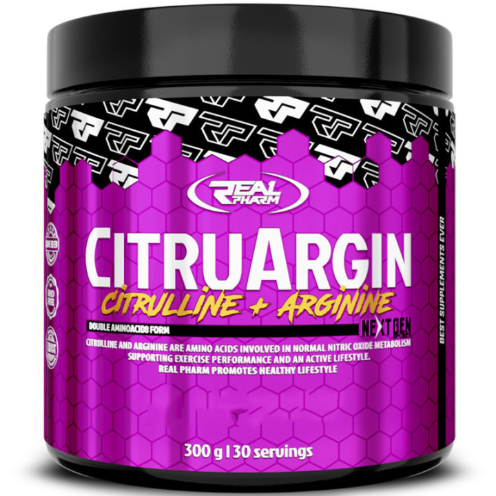 Citruargin 300g, Real Pharm – potężna pompa na treningu!