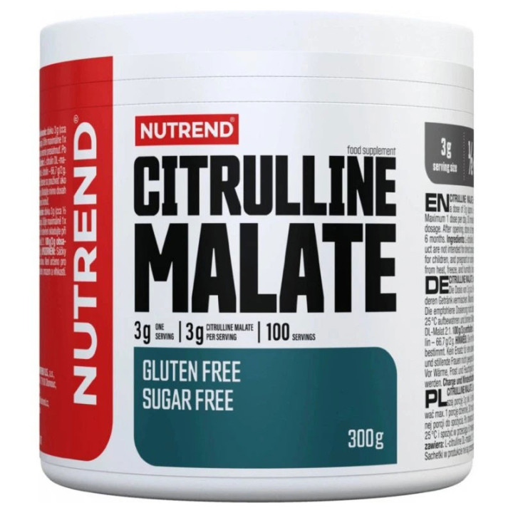 Citrulline Malate 300g, Nutrend - wysokiej jakości jabłczan cytruliny dla wymagających!