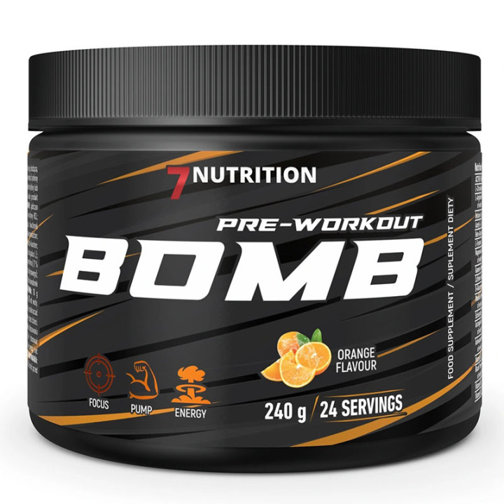 Bomb 240g, 7Nutrition – zapewnia maksimum energii i utrzymuje pompę!