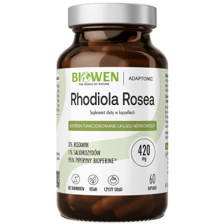 Rhodiola Rosea 420mg 60 kapsułek, Biowen – naturalny adaptogen!