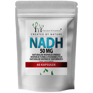 NADH 50 mg 60 kapsułek, Forest Vitamin – zaawansowane wsparcie energii komórkowej!