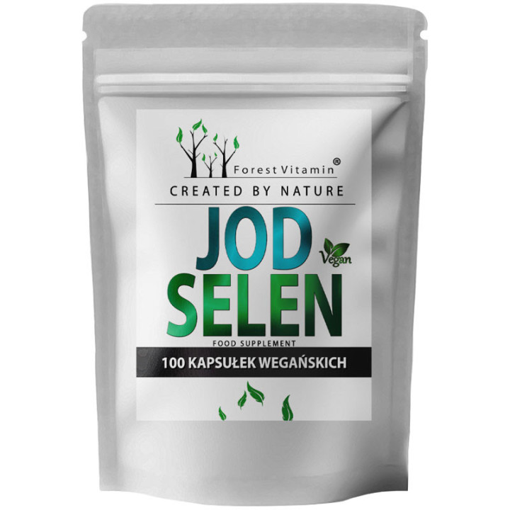 Jod Selen 100 kapsułek, Forest Vitamin – kompleksowe wsparcie tarczycy!