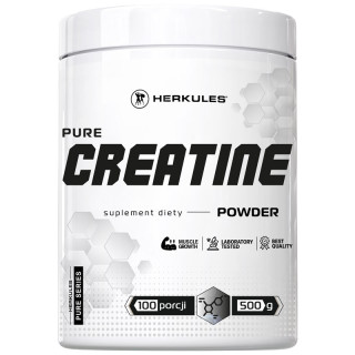 Pure Creatine Powder 500g, Herkules – wytrzymałość i masa mięśniowa!