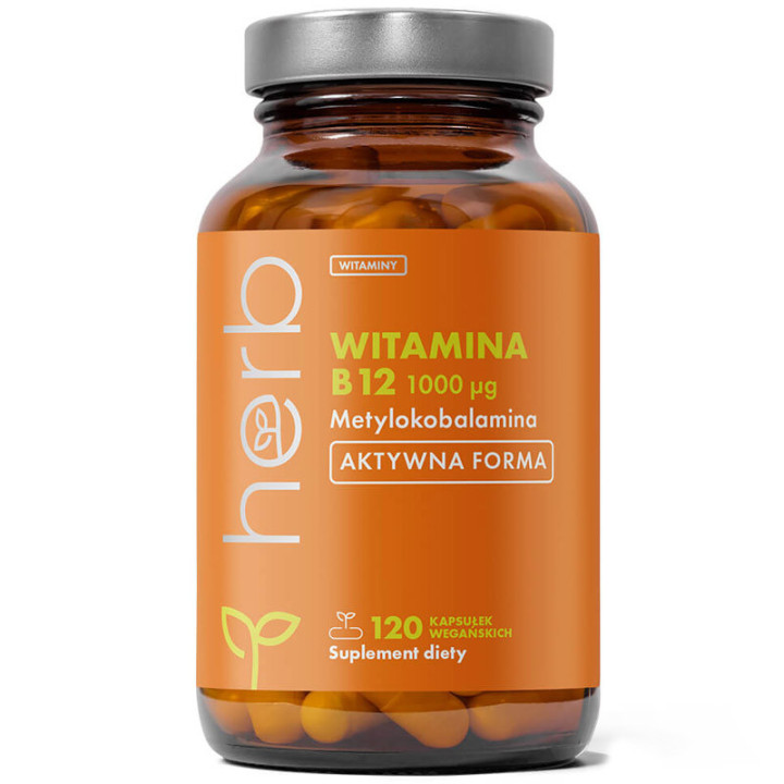 Witamina B12 1000ug 120 kapsułek, Herb – kompleksowe wsparcie dla osób aktywnych!