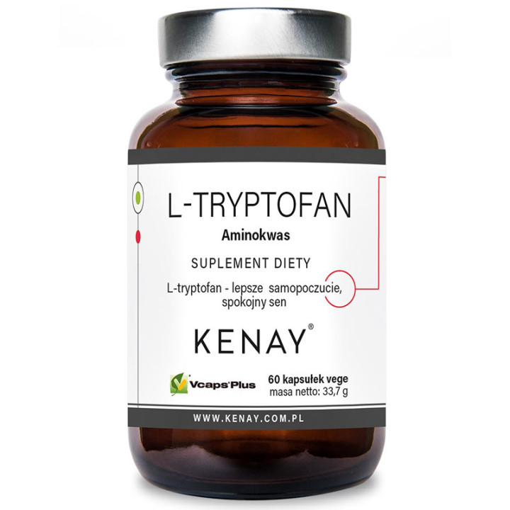 L-Tryptofan 60 kapsułek, Kenay – lepsze samopoczucie i spokojny sen!