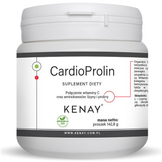 CardioProlin 140 gramów, Kenay – połączenie witaminy C oraz aminokwasów: lizyny i proliny!