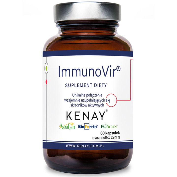 ImmunoVir 60 kapsułek, Kenay – unikalne połączenie wzajemnie uzupełniających się składników aktywnych!