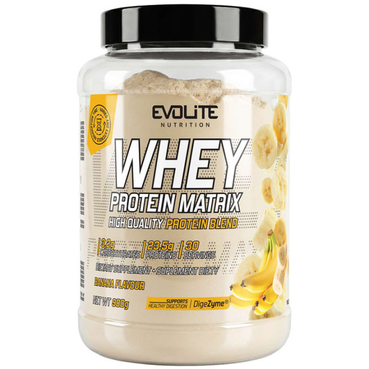 Whey Protein Matrix 900g, Evolite Nutrition - doskonałe wsparcie rozwoju mięśni!
