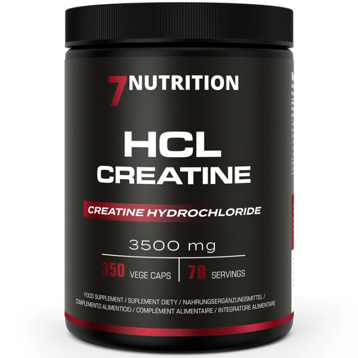 HCL Creatine 350caps, 7Nutrition - skoncentrowane wsparcie siły, wydolności!