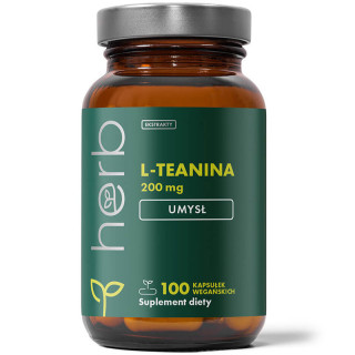 L-Teanina 200mg 100 kapsułek, Herb – naturalne wsparcie koncentracji, relaksu!