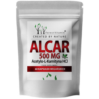 ALCAR 500mg 60 kapsułek, Forest Vitamin – wysokiej jakości Acetylo-L-Karnityna!