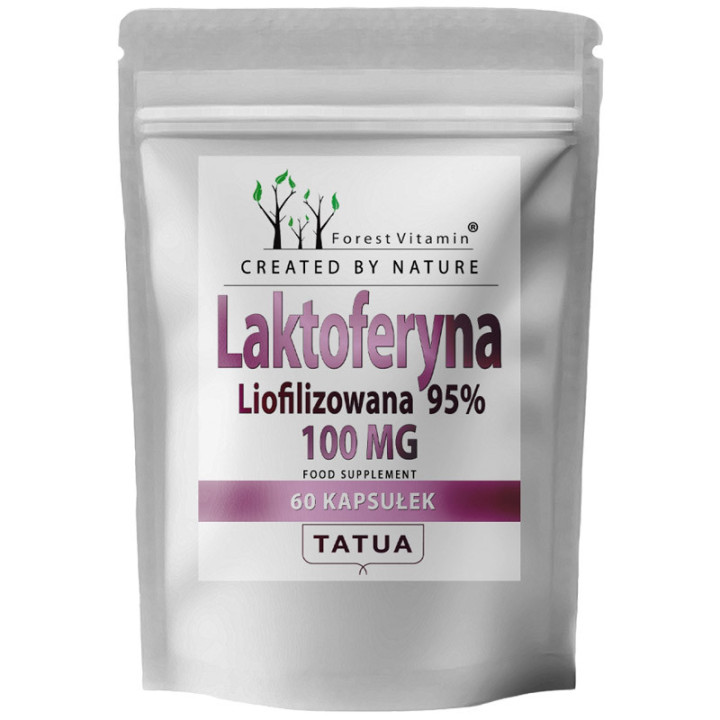 Lactoferrin 100mg 60 kapsułek, Forest Vitamin – na stres oksydacyjny!