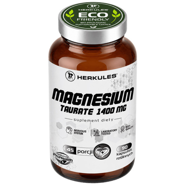 Herkules Magnesium Taurate 1400mg – Taurynian Magnezu 90caps