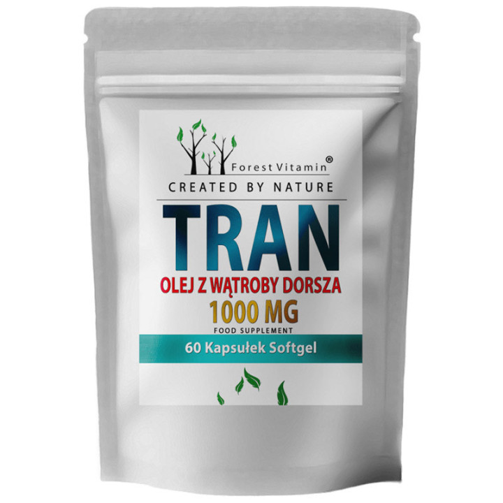 Tran 1000mg 60 kapsułek, Forest Vitamin – kompleksowe wsparcie organizmu!